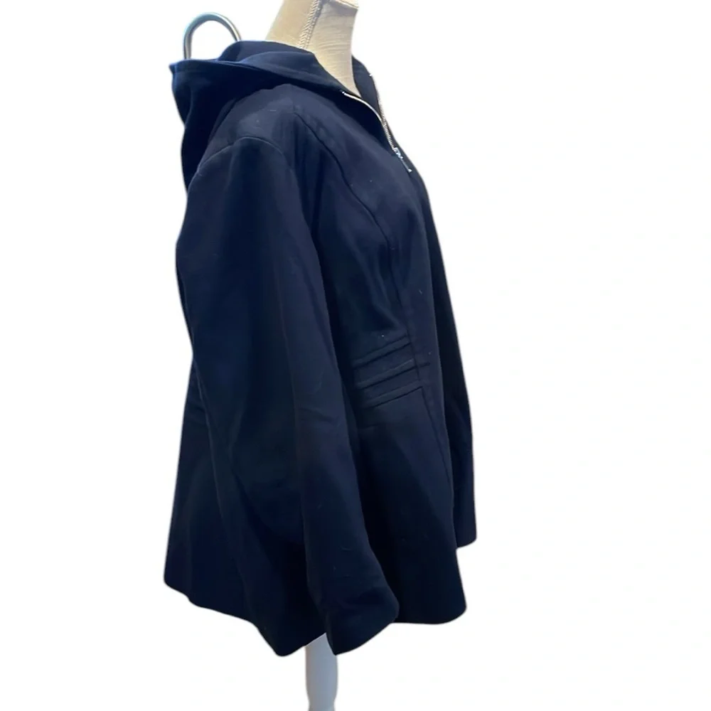 Avanti‎ Wool Blend Zipper Hooded Coat - Picture 2 of 10